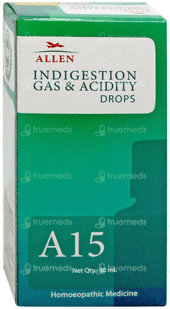 Allen A15 Indigestion Gas & Acidity Drops 30Ml Allen A15 Indigestion Gas & Acidity Drops 30Ml